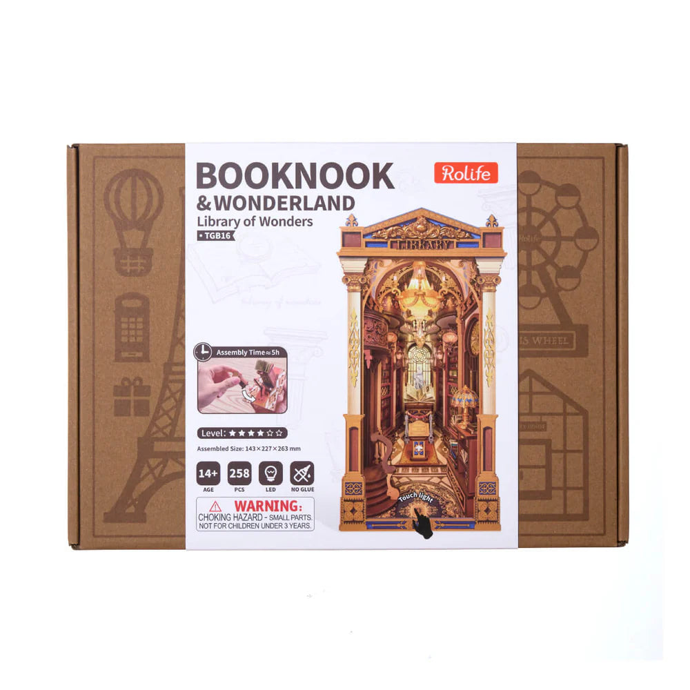 Library Of Wonders - DIY Bookends Kit - ROKR - Brain Spice