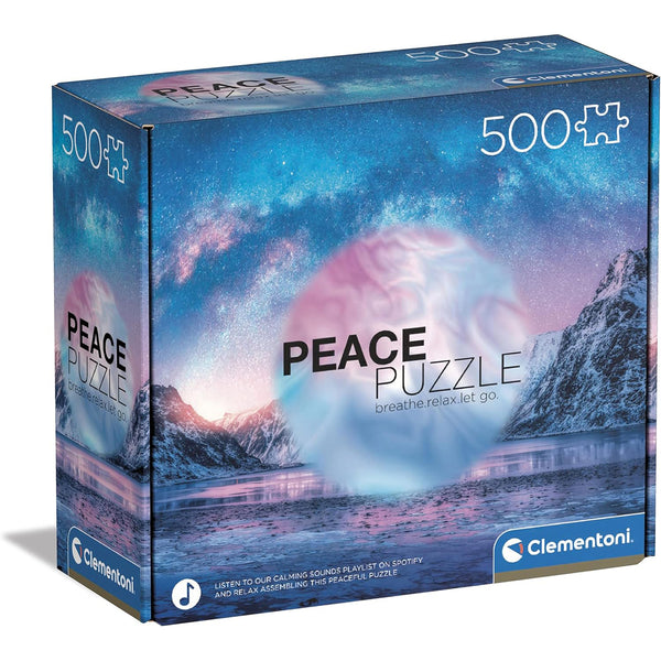 Light Blue Peace Puzzle - 500pc - Brain Spice