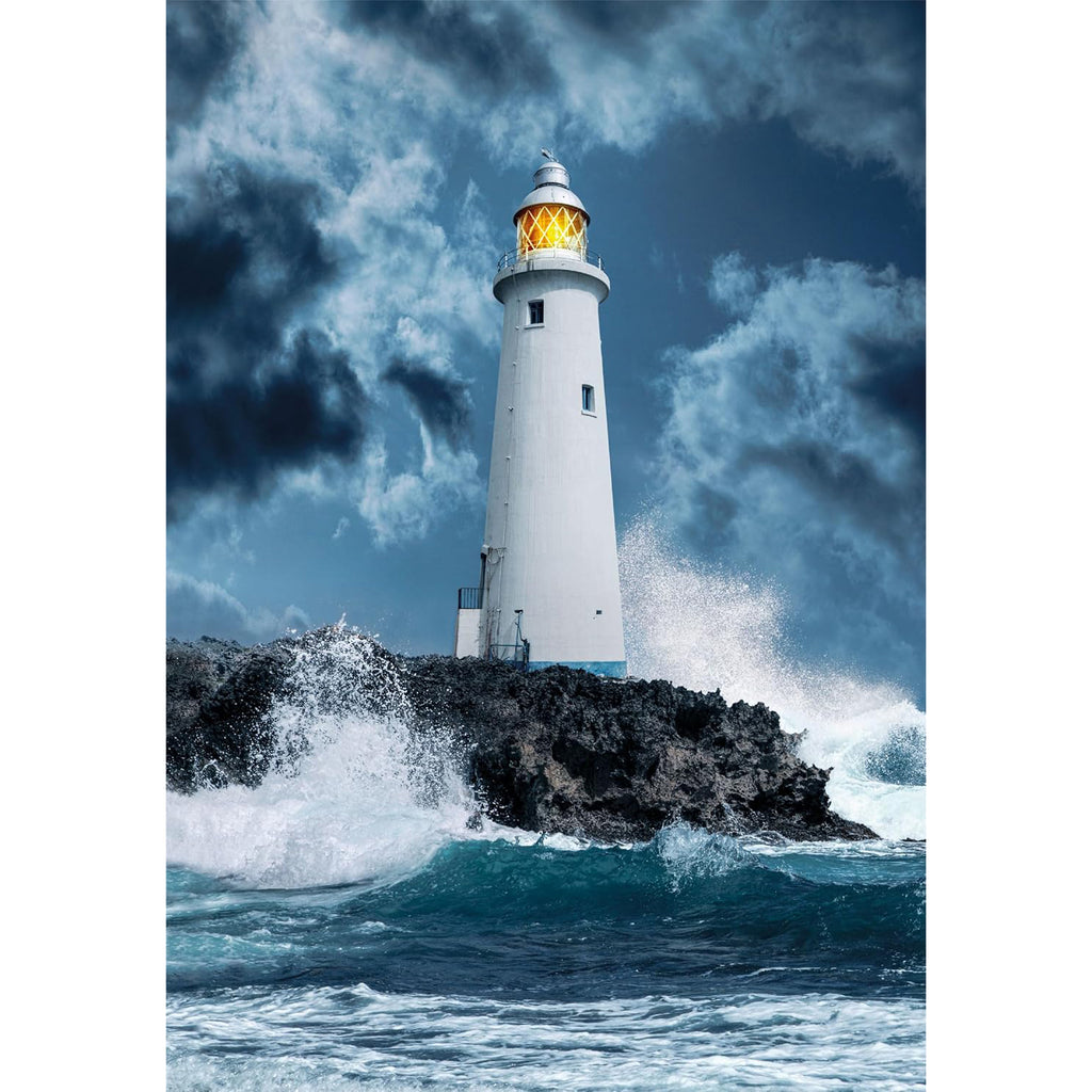 Lighthouse in the Storm - Jigsaw 1000pc - Brain Spice