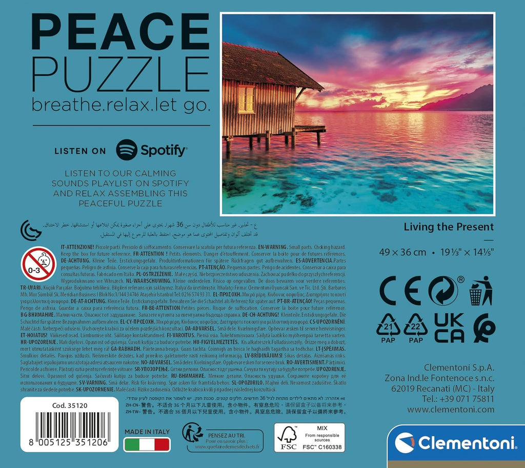 Living the Present Peace Puzzle - 500pc - Brain Spice