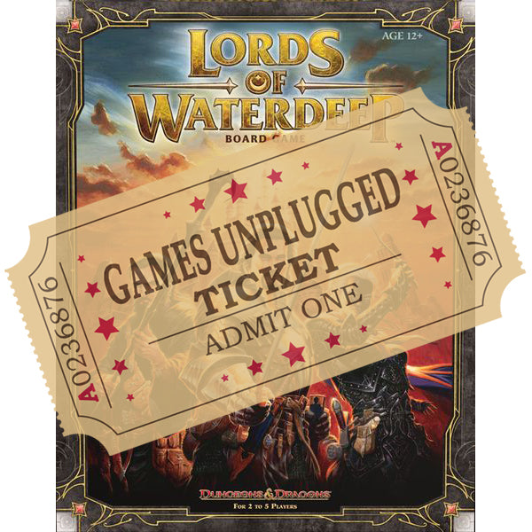 Lords of Waterdeep - Games Unplugged Ticket - Brain Spice