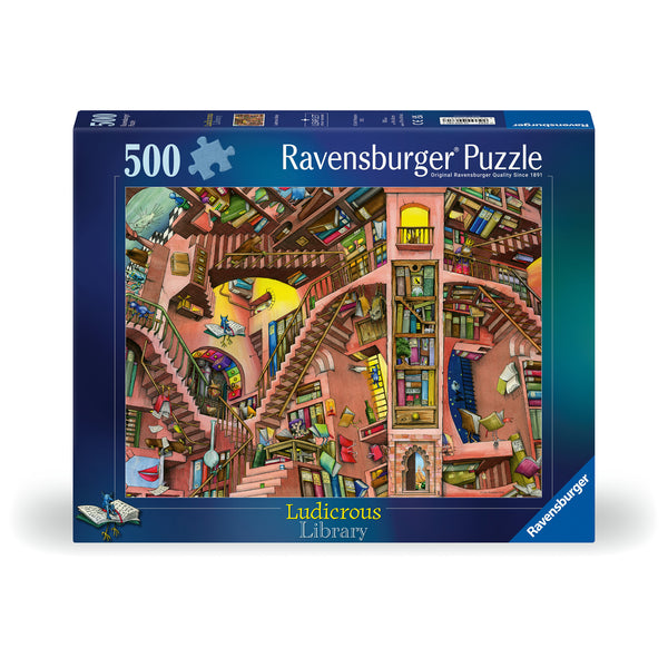 Ludicrous Library - Jigsaw 500pc - Brain Spice
