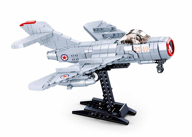 MIG-15 Fighter - Model Bricks 583pcs - Brain Spice