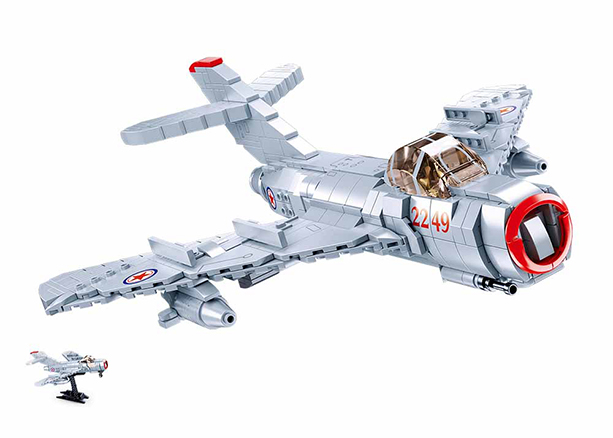 MIG-15 Fighter - Model Bricks 583pcs - Brain Spice