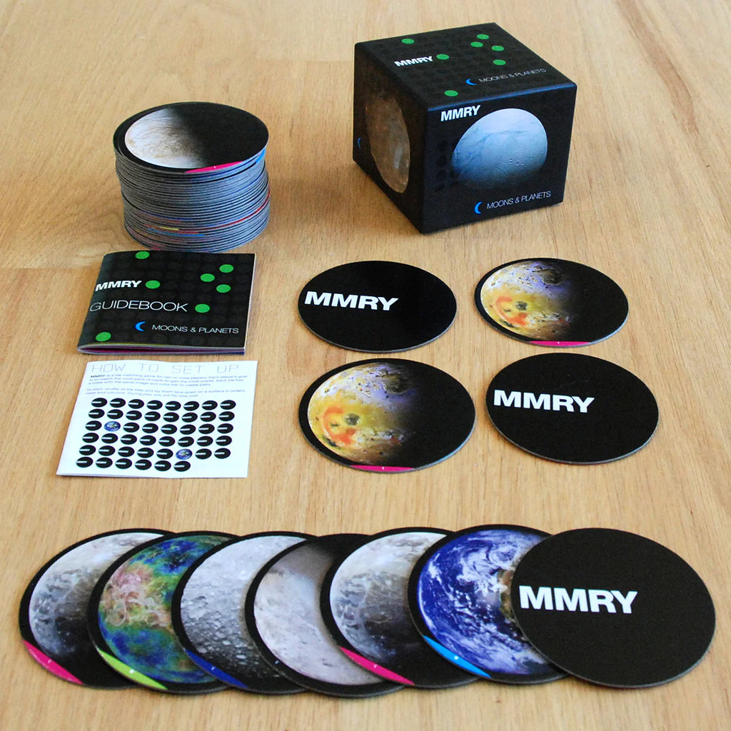 Moons and Planets Memory Match Game - Brain Spice