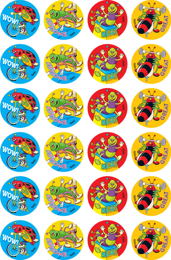 Sporty Bugs - Merit Stickers - Brain Spice