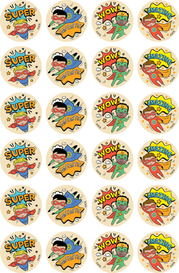 Super Kid Boy - Merit Stickers - Brain Spice