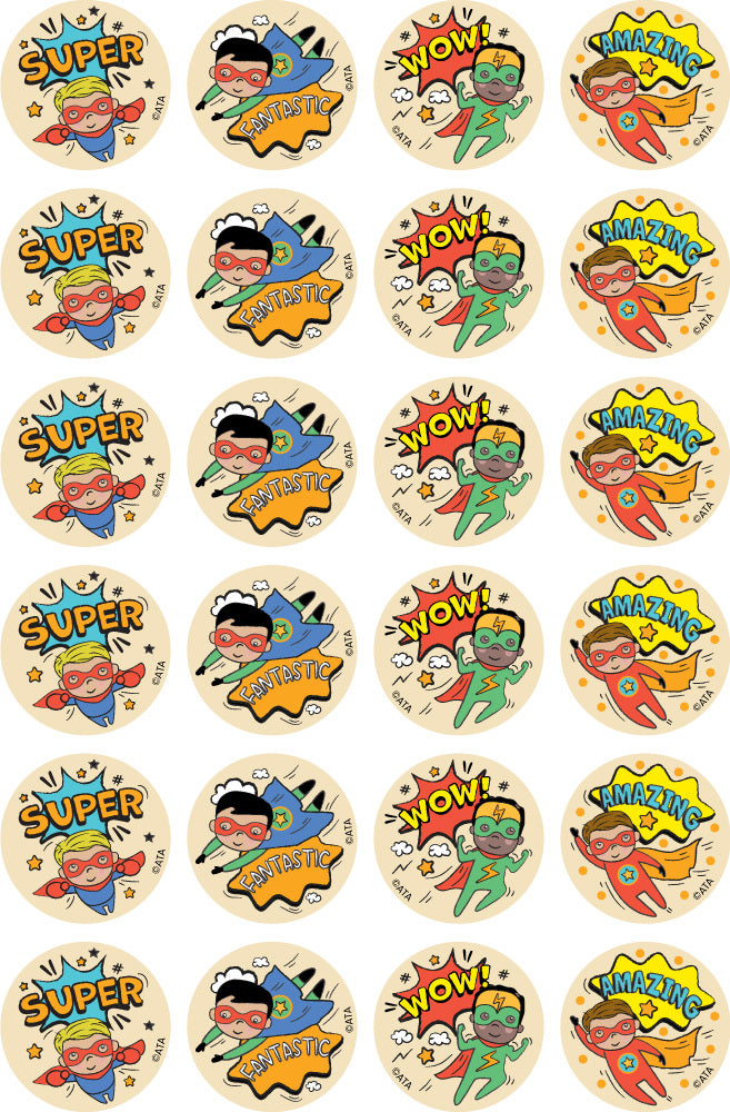 Super Kid Boy - Merit Stickers - Brain Spice