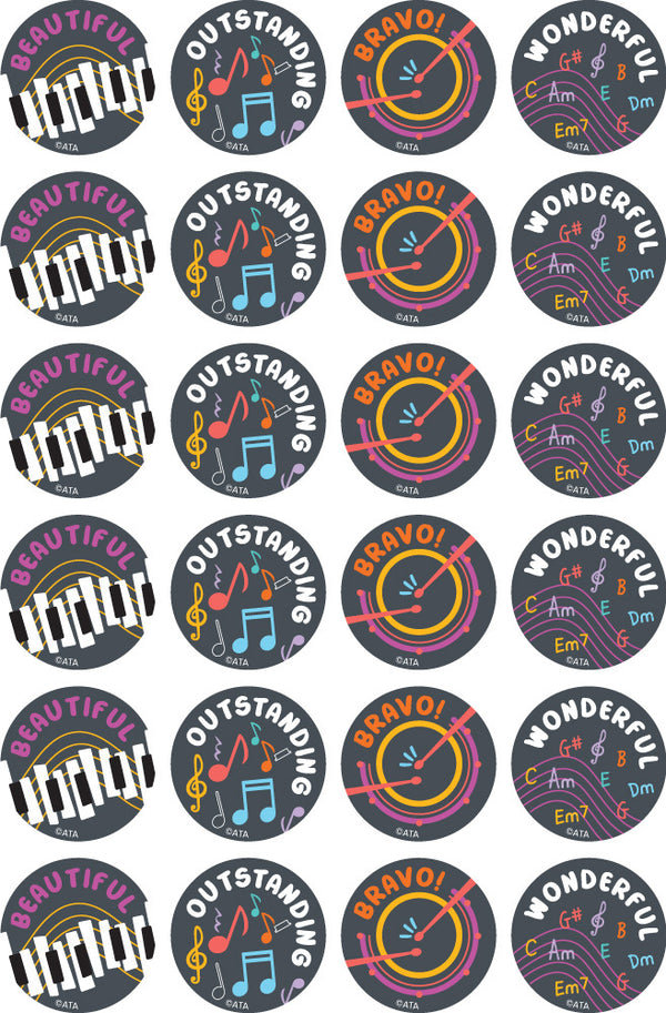 Music Maestros - Merit Stickers - Brain Spice
