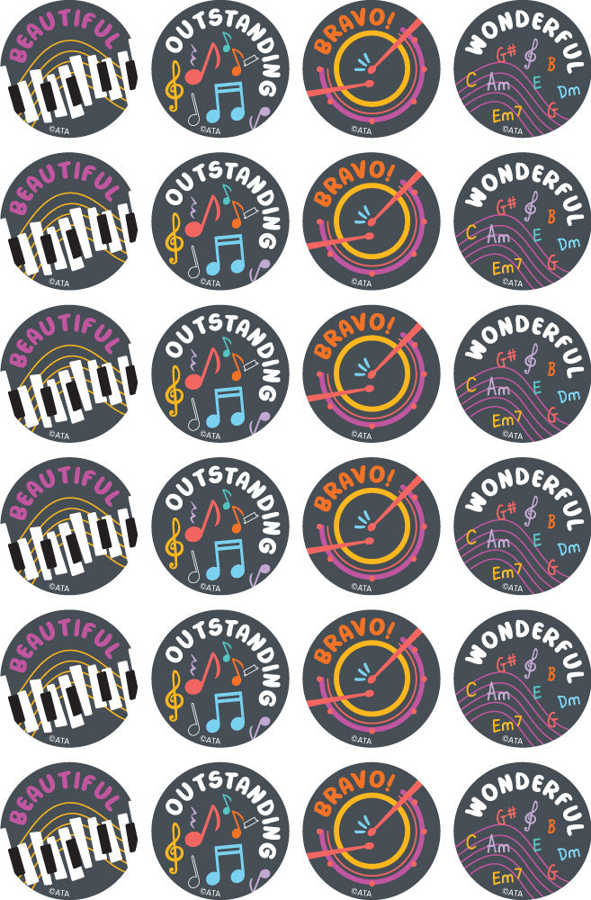 Music Maestros - Merit Stickers - Brain Spice