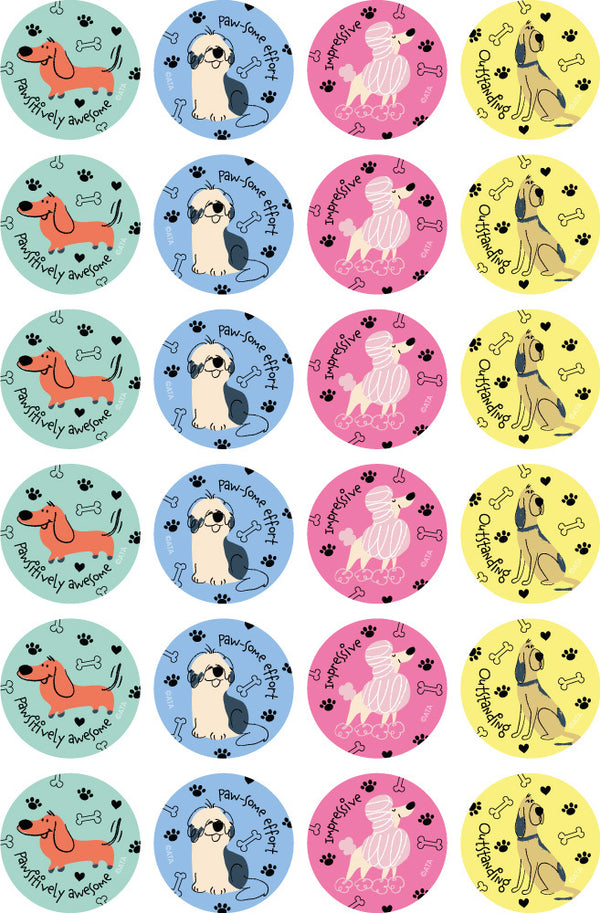 Happy Dogs - Merit Stickers - Brain Spice