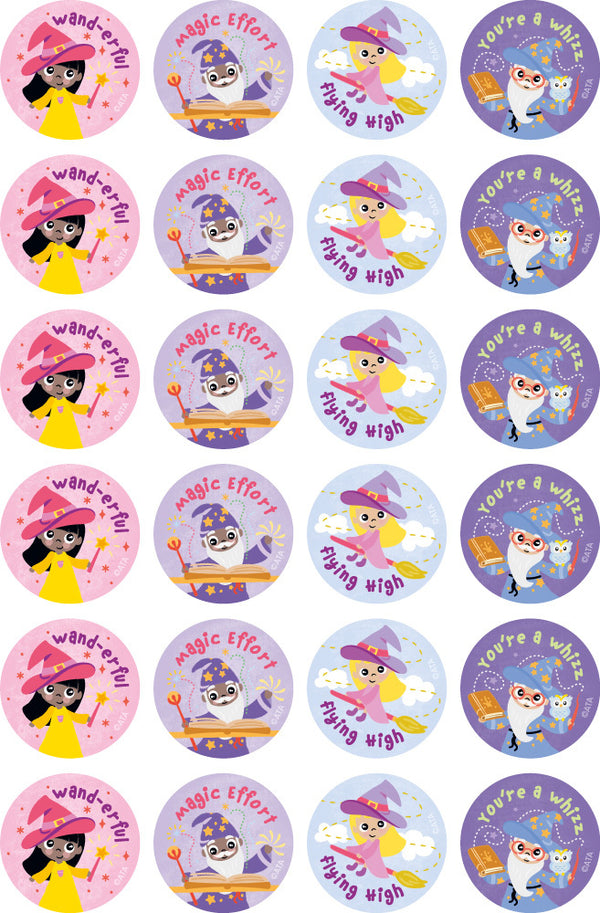 Witches and Wizards - Merit Stickers - Brain Spice