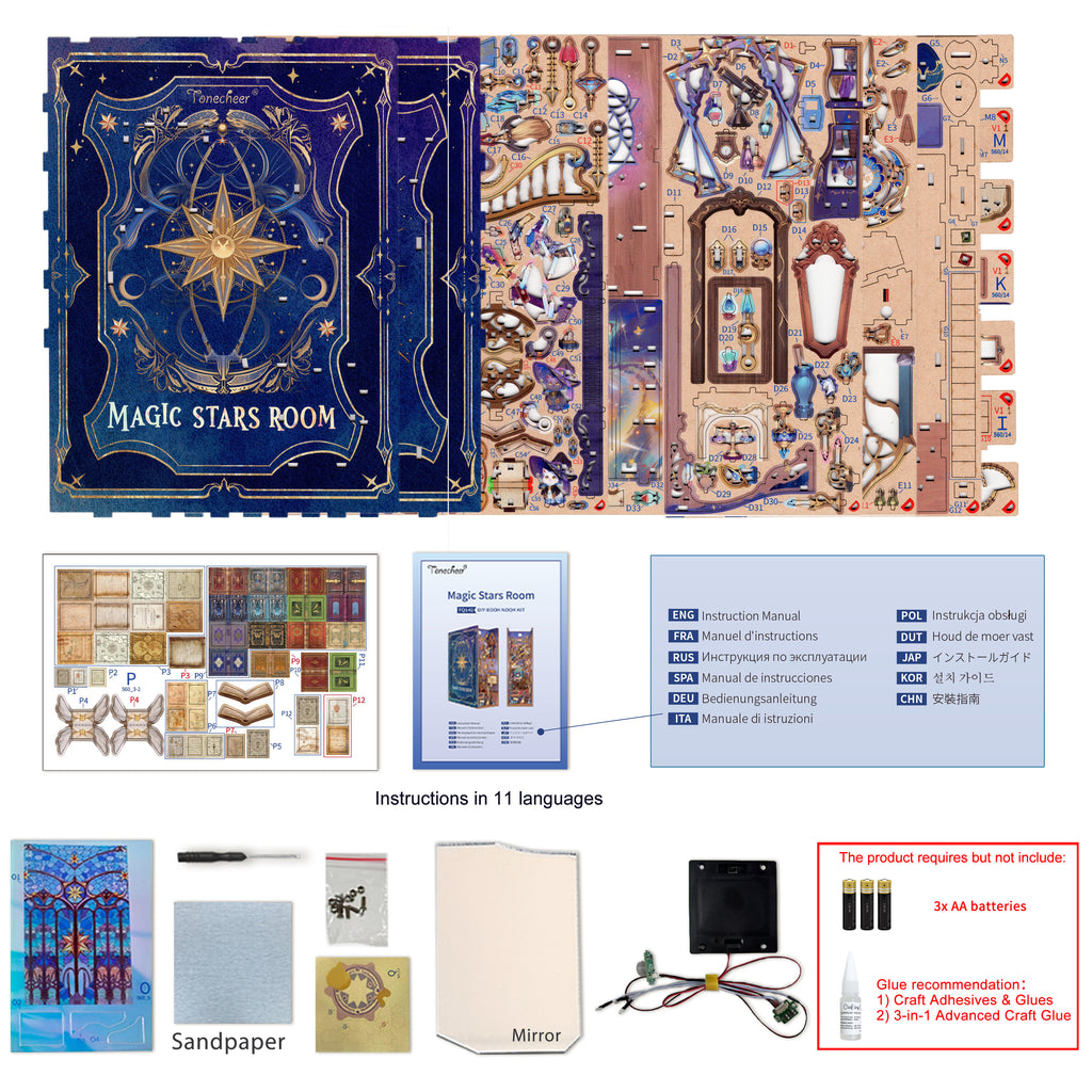 Magic Stars Room - Book Nook Kit - Brain Spice
