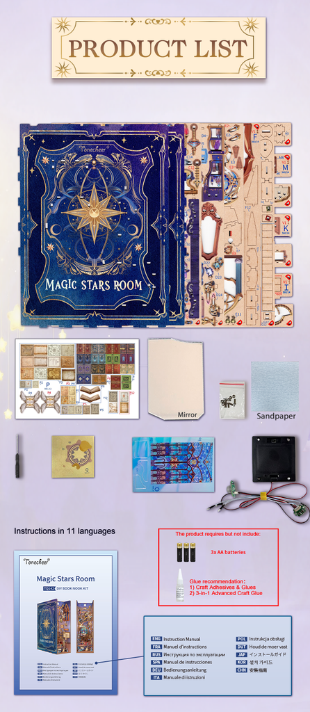 Magic Stars Room - Book Nook Kit - Brain Spice