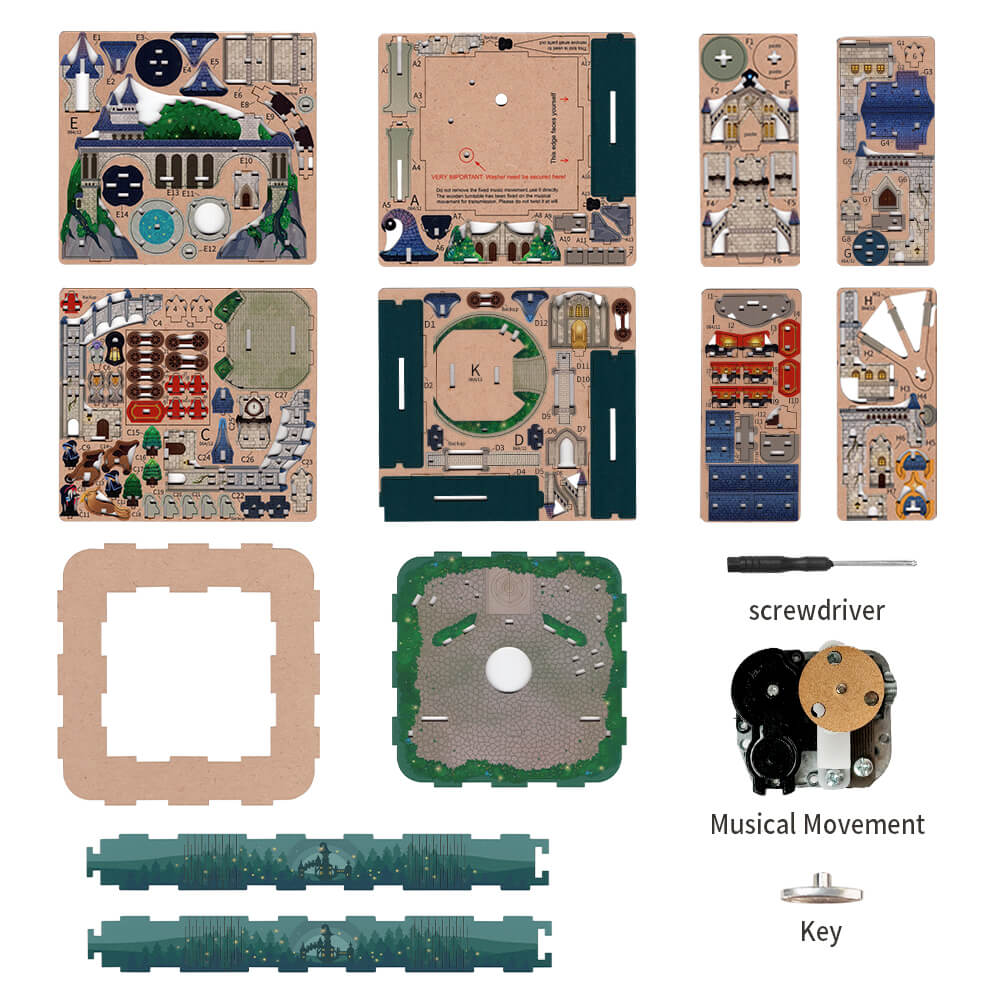 Magical Castle - Music Box Kit - Brain Spice