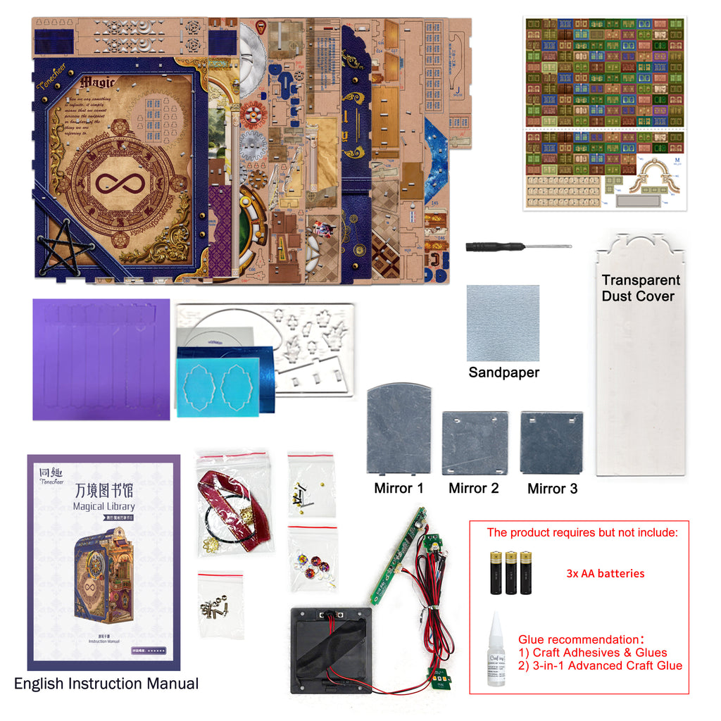 Magical Library - Large Book Nook Kit - Brain Spice