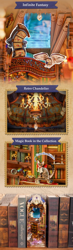 Magical Library - Large Book Nook Kit - Brain Spice