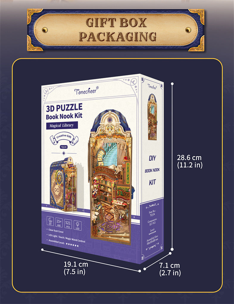 Magical Library - Large Book Nook Kit - Brain Spice