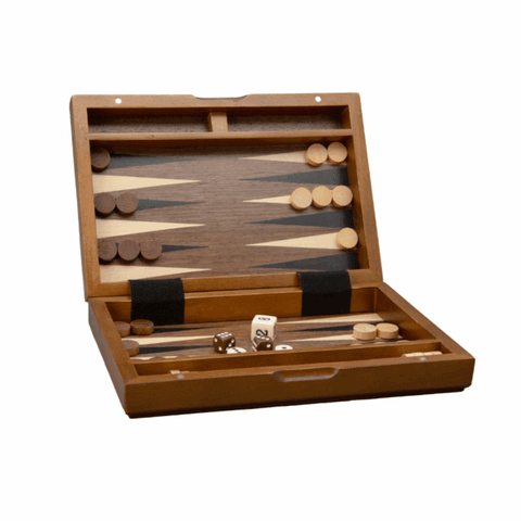 Magnetic Travel Backgammon Set 9inch - Brain Spice