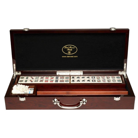Mahjong 52cm - In Deluxe Wooden Case with Sticks and Racks - Brain Spice