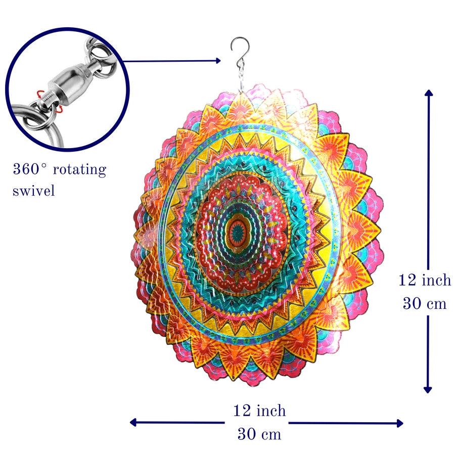 Mandala of Joy Wind Spinner - Brain Spice