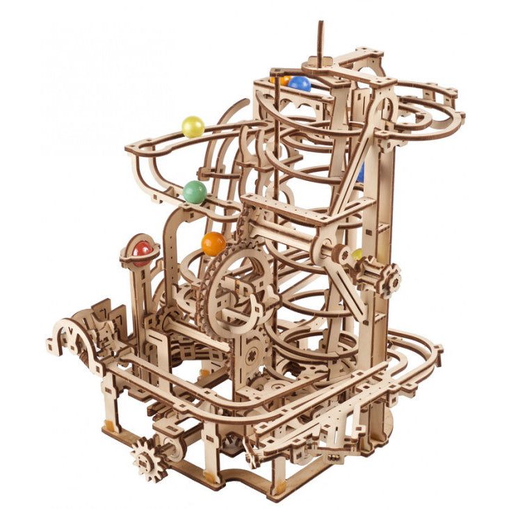 Marble Run Spiral Hoist - uGears - Brain Spice