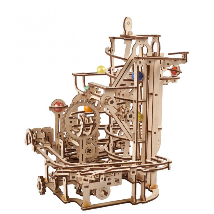 Marble Run Spiral Hoist - uGears - Brain Spice