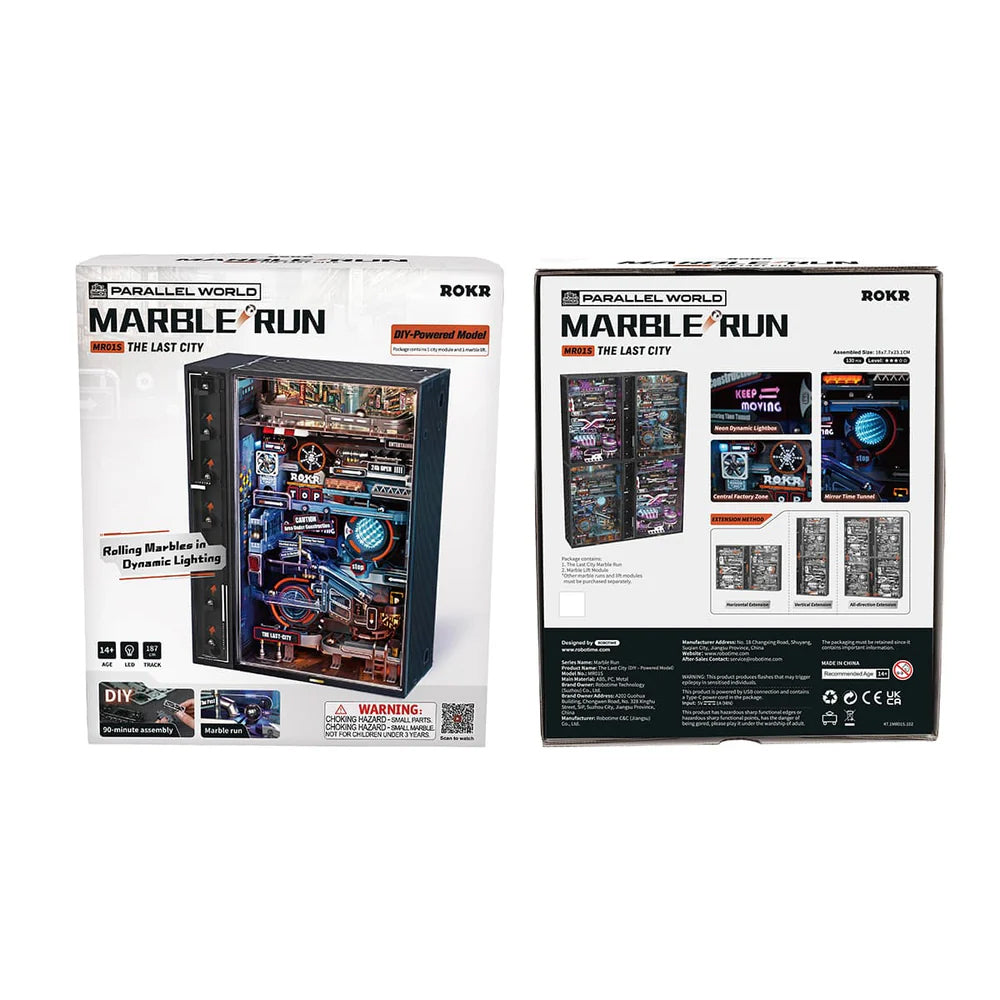 Marble Run The Last City - With Elevator - Brain Spice