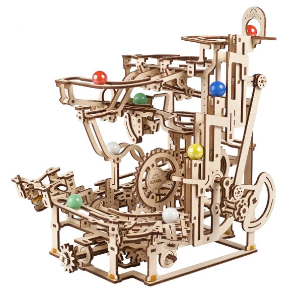 Marble Run Tiered Hoist - uGears - Brain Spice