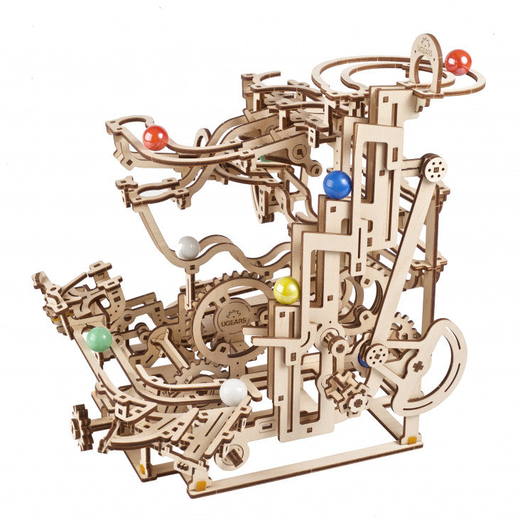 Marble Run Tiered Hoist - uGears - Brain Spice