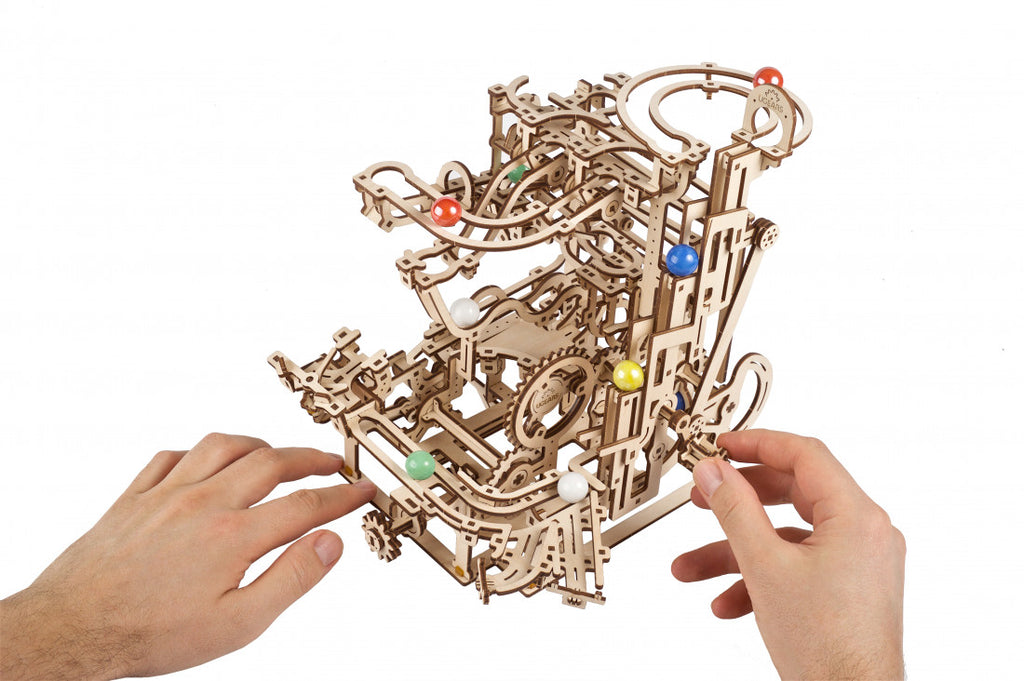 Marble Run Tiered Hoist - uGears - Brain Spice