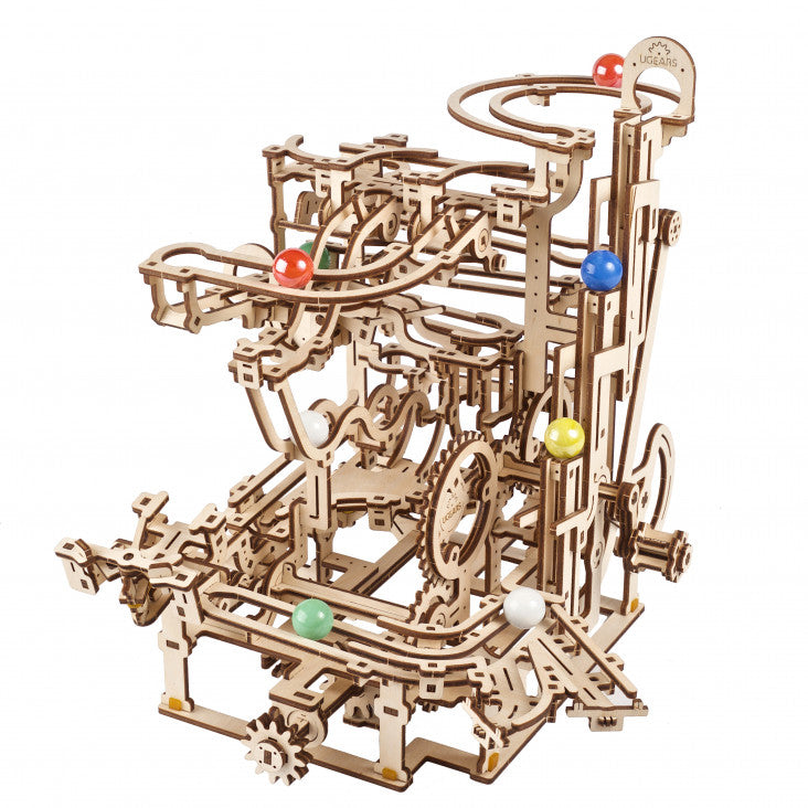 Marble Run Tiered Hoist - uGears - Brain Spice