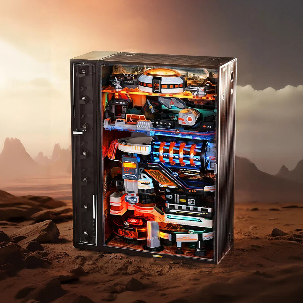 Marble Run Mars Outpost - With Elevator - Brain Spice
