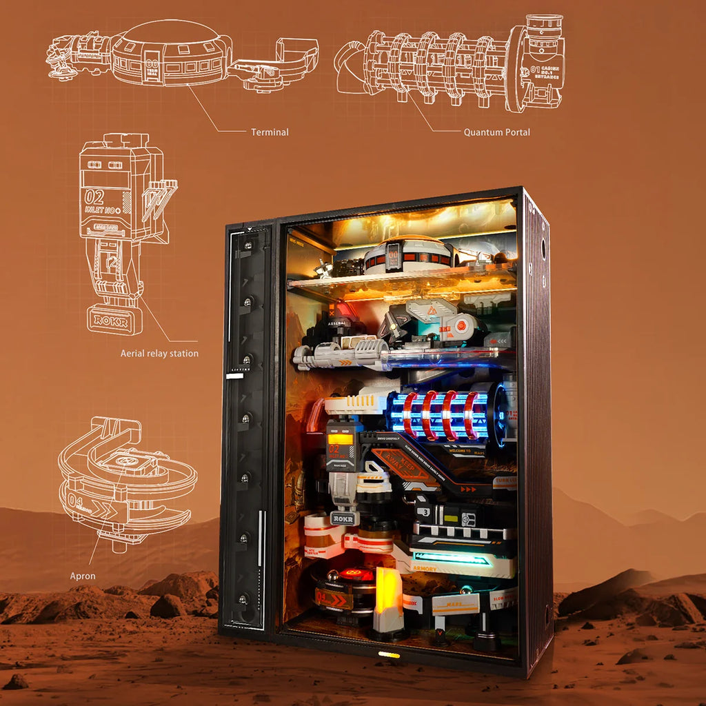 Marble Run Mars Outpost - With Elevator - Brain Spice