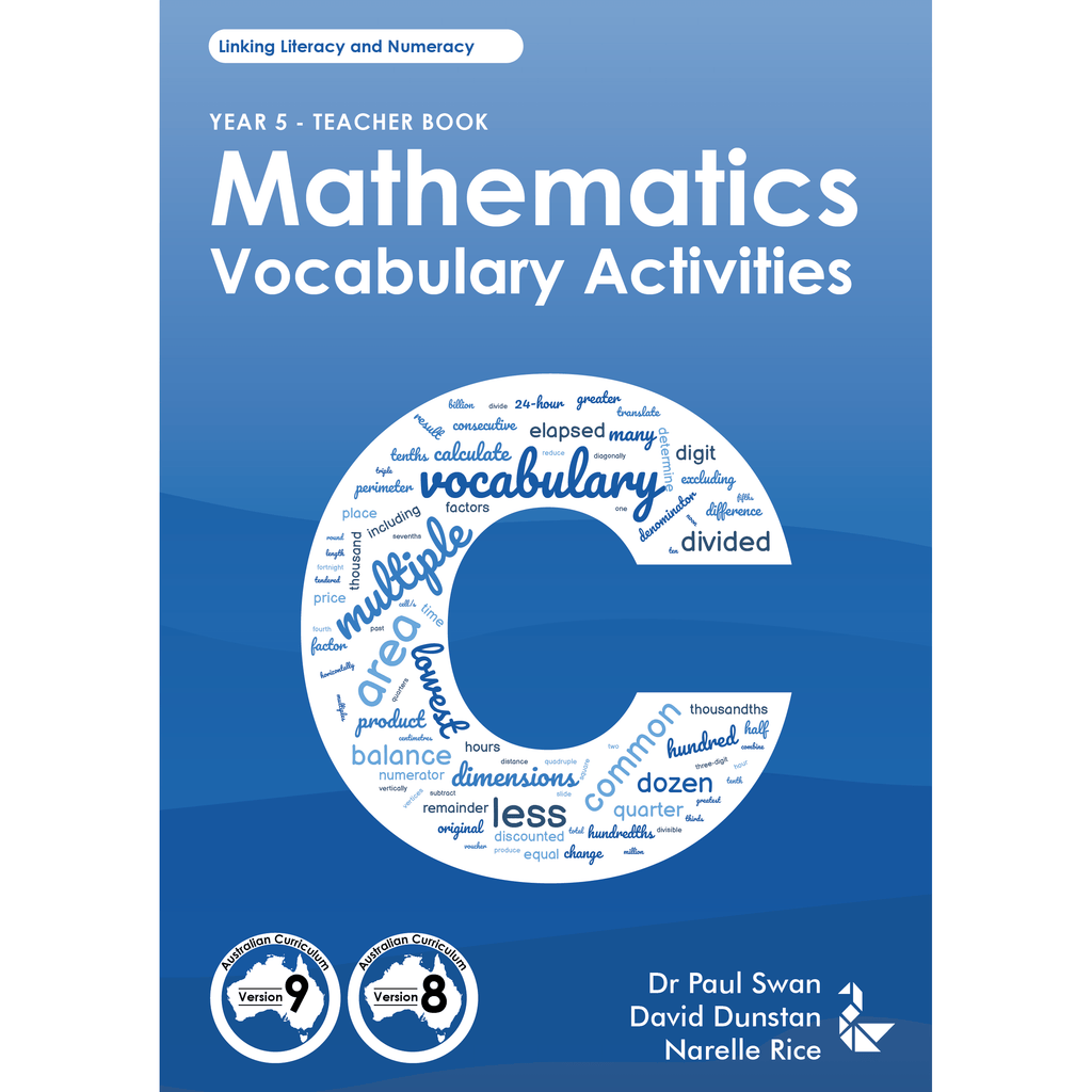 Mathematics Vocabulary Activities C - Teacher Book - Brain Spice