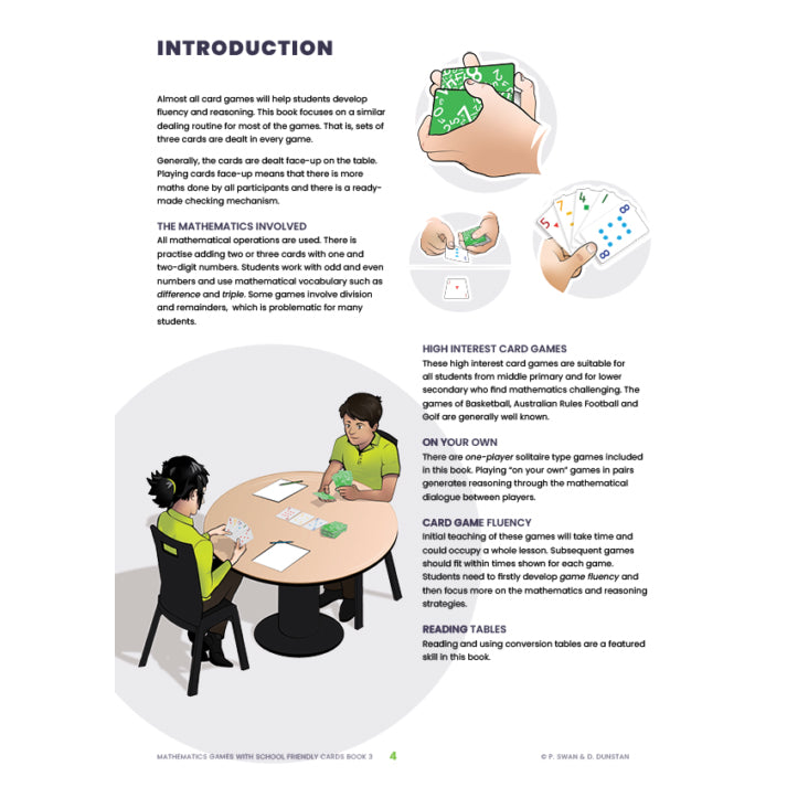 Maths games With School Friendly Cards Book 3 - Brain Spice