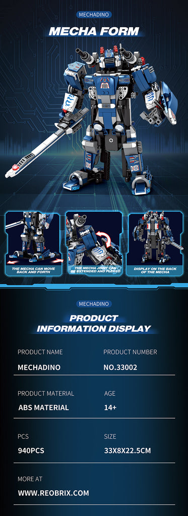 Mecha Dino T-Rex - 940pc - Brain Spice