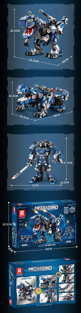 Mecha Dino T-Rex - 940pc - Brain Spice