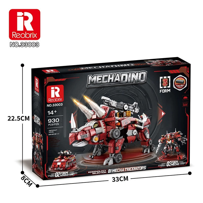 Mecha Dino Triceratops - 930pc - Brain Spice