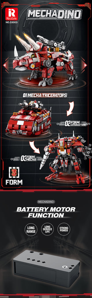 Mecha Dino Triceratops - 930pc - Brain Spice