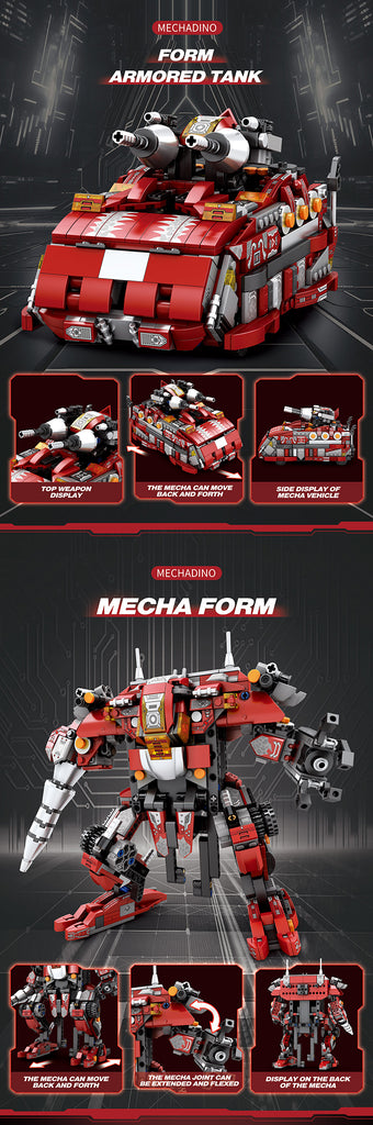 Mecha Dino Triceratops - 930pc - Brain Spice