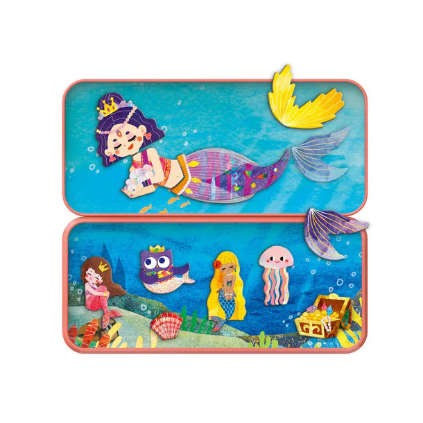 Mermaids - Travel Magnetic Puzzle Box - Brain Spice
