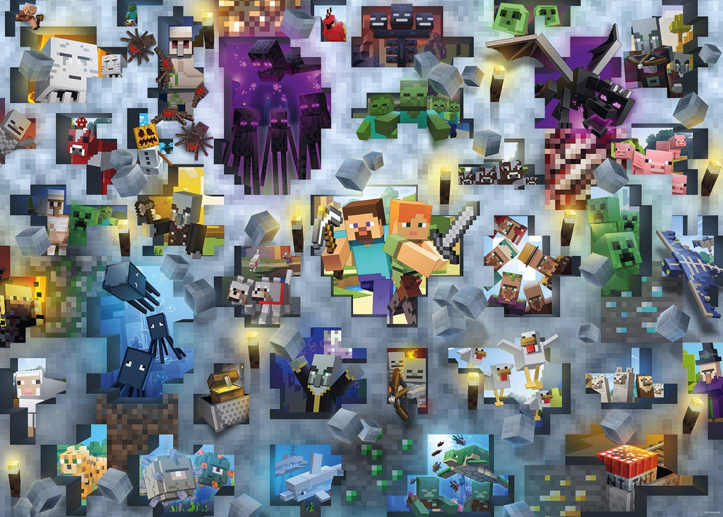 Minecraft Mobs Puzzle - 1000pc - Brain Spice