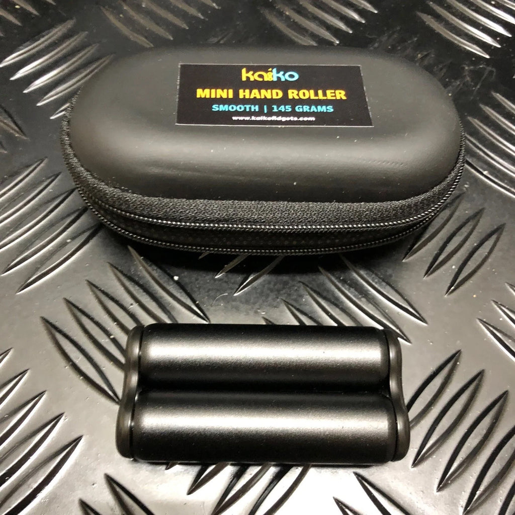 Mini Metal Hand Roller - Black - 145g - Brain Spice
