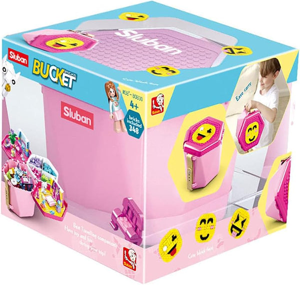 Model Bricks Girls Bucket - 348pc - Brain Spice