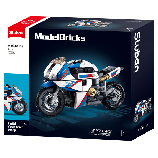 Model Bricks Motor Bike S1000ms - 242pc - Brain Spice