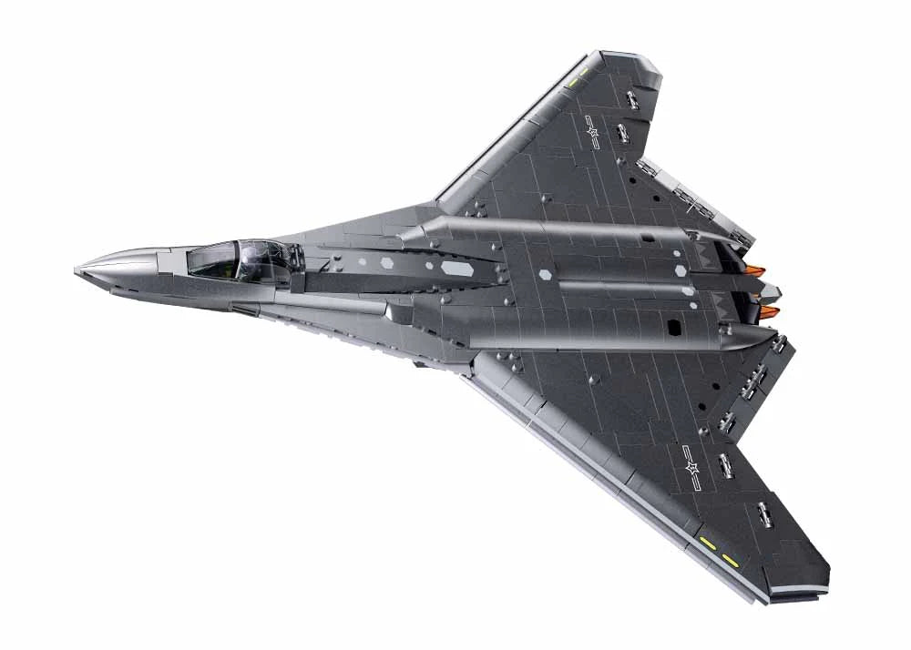 Model Bricks J50S Fighter Jet SCALE 1:44 - 879pc - Brain Spice