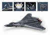 Model Bricks J50S Fighter Jet SCALE 1:44 - 879pc - Brain Spice
