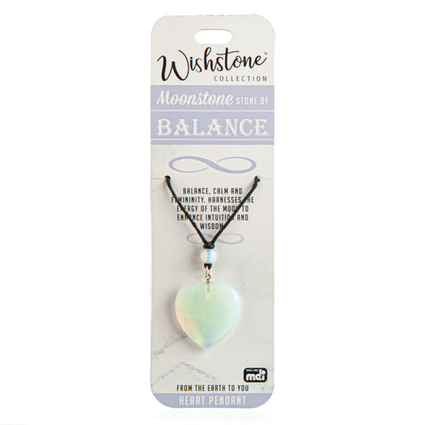 Moonstone Heart Pendant - Brain Spice