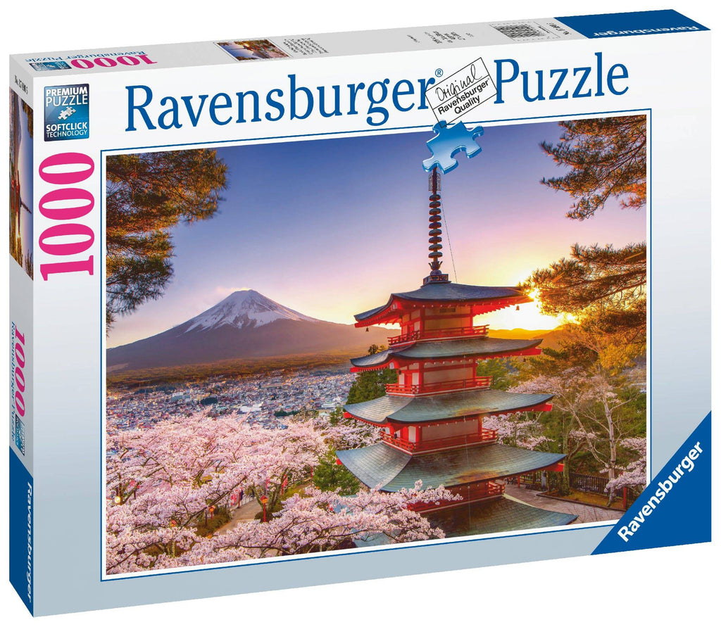 Mount Fuji Cherry Blossom View - Jigsaw 1000pc - Brain Spice